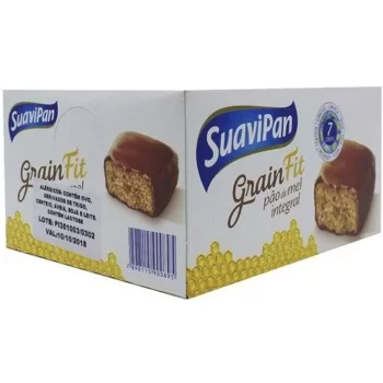 Pão de Mel Integral Grain Fit c/ Chocolate Suavipan c/10