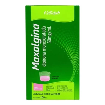 Maxalgina Solução Oral Infantil Sabor Frambroesa 50mg 100mL