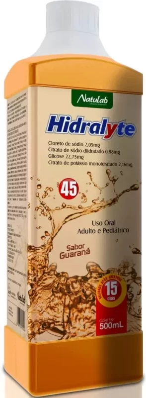 7898133139246 Soro de Reidratação Hidralyte 45 Sabor Guaraná 500mL