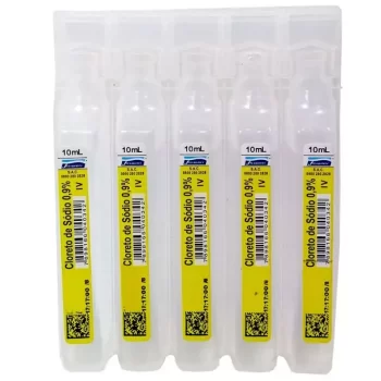Soro Fisiológico Dose Única Farmace c/ 5 Ampolas de 10mL