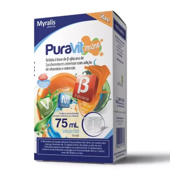PuraVit Imune Solução Oral Sabor Morango 75mL
