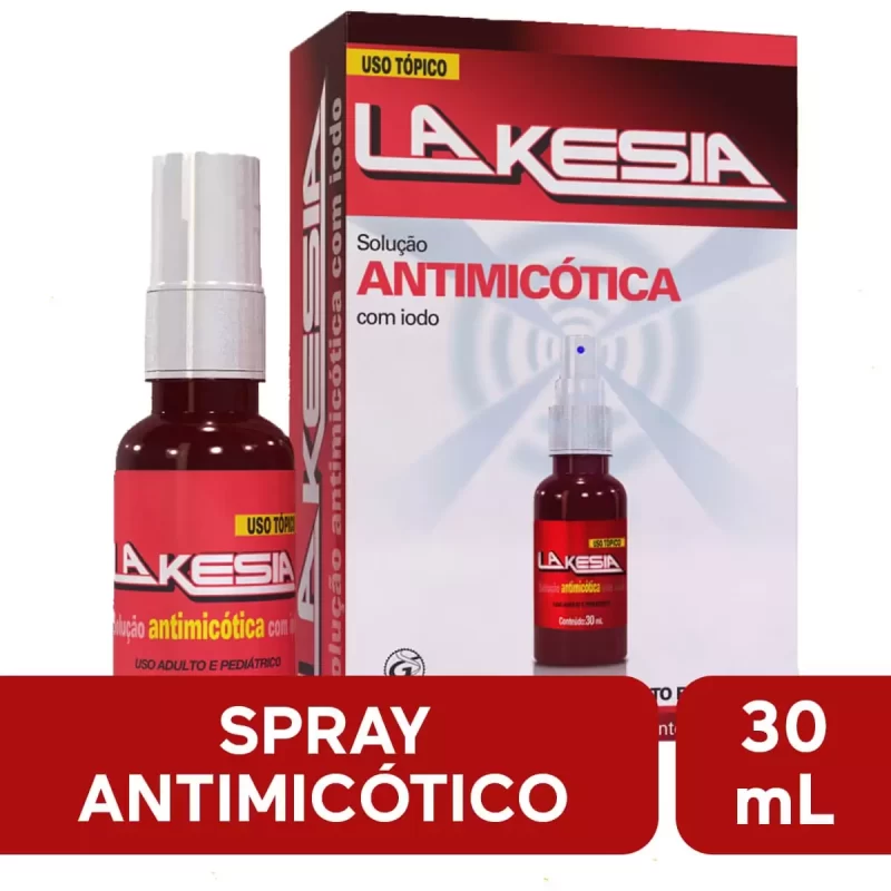 7898949409458 Lakesia Solução Spray Antimicótica para Unhas 30mL