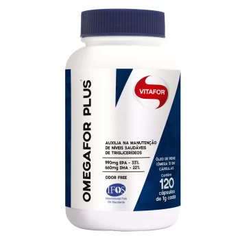 Ômegafor Plus Óleo de Peixe(Fish Oil) Vitafor 1000mg 120Cáps