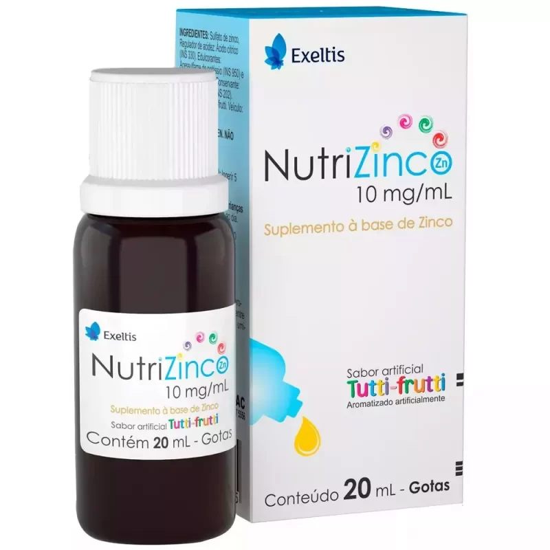 7898956544265 Nutrizinco Gotas 10mg/mL 20mL