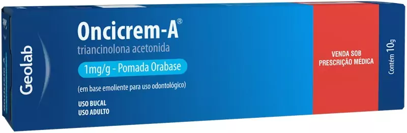 7899095203686 Oncicrem-A Pomada Orabase 1mg/g 10g