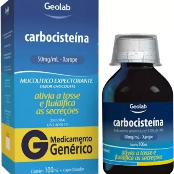 Carbocisteina Xarope Adulto 50mg/mL 100mL Genérico Geolab