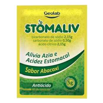Stomaliv Efervescente Sabor Abacaxi c/ 10 Sachês de 5g Cada