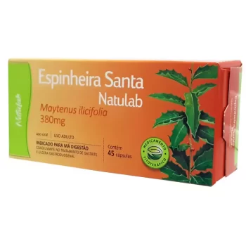 Espinheira Santa Natulab 380mg c/ 45 Cápsulas