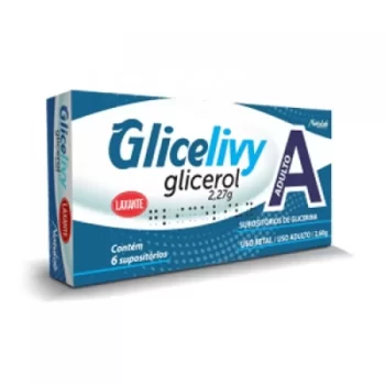 Glicelivy Adulto 2,27g c/ 6 Supositórios de Gliceri