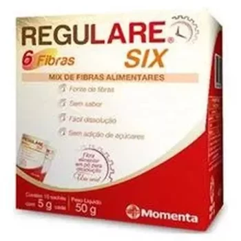 Regulare Six 6 Fibras c/ 10 Sachês de 5g Cada