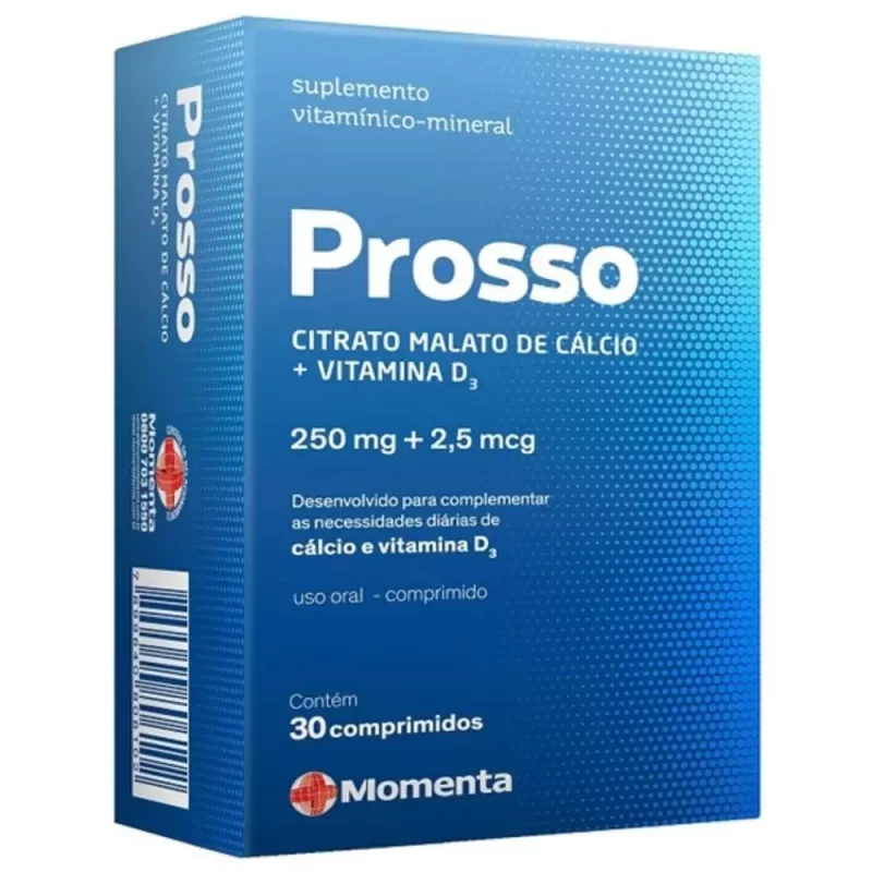 7899640806102 Prosso 250mg/2,5mcg c/ 30 Comprimidos