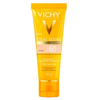 Protetor Solar Idéal Soleil Clarify Clara Vichy FPS60 40g