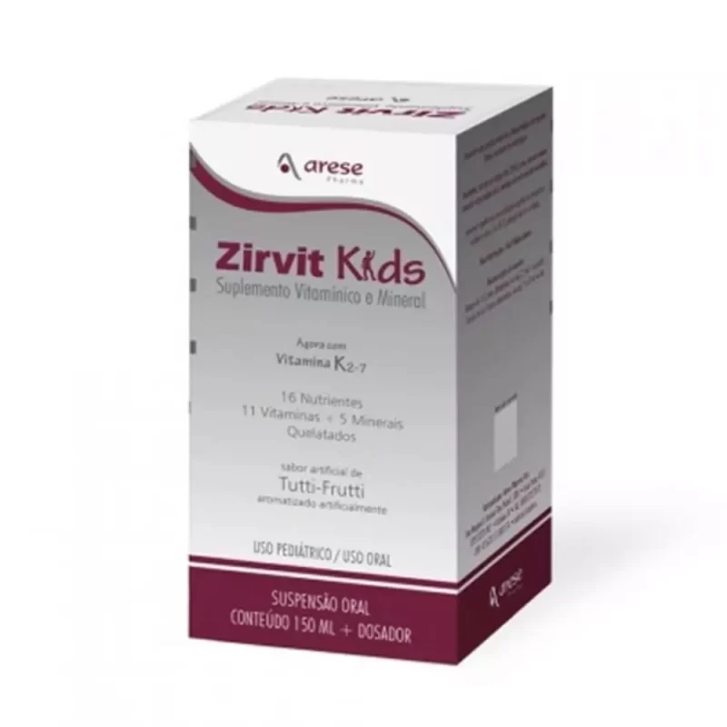 7899824401031 Zirvit Kids Suspensão Oral Pediátrico 150mL