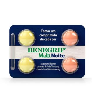 BENEGRIP MULTI NOITE COM 4 COMPRIMIDOS