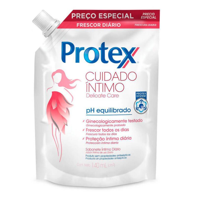 protex-sabonete-liquido-cuidado-intimo-refil-com-140ml PROTEX SABONETE ÍNTIMO REFIL DELICATE CARE COM 140ML NO PIX